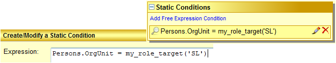 Free static my_role_target() condition