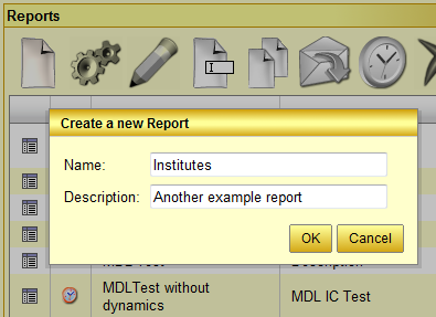 Create a new IC report