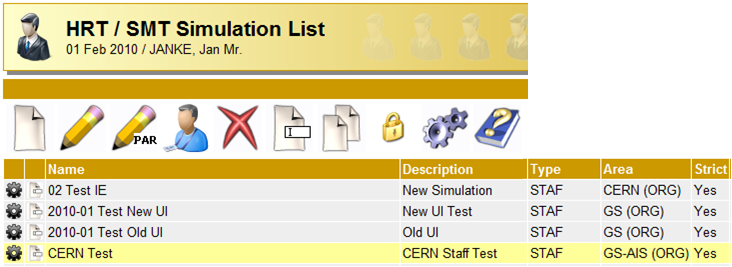 SMT Simulation List